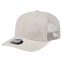 Men's New Era Natural Detroit Lions Flawless 9SEVENTY Stretch-Snap Hat