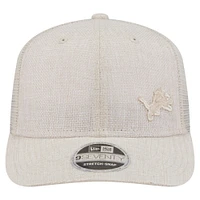 Men's New Era Natural Detroit Lions Flawless 9SEVENTY Stretch-Snap Hat