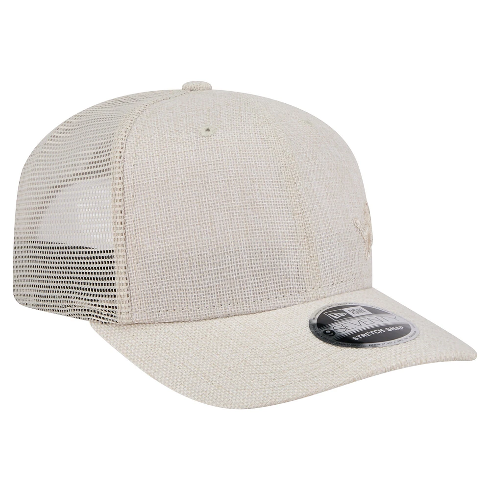 Men's New Era Natural Detroit Lions Flawless 9SEVENTY Stretch-Snap Hat
