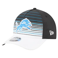 Men's New Era  White/Black Detroit Lions Adventure Gradient 9FORTY M-Crown A-Frame Adjustable Hat