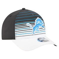 Men's New Era  White/Black Detroit Lions Adventure Gradient 9FORTY M-Crown A-Frame Adjustable Hat
