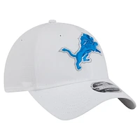 Casquette extensible à boutons-pression Active Ripstop 9TWENTY Detroit Lions New Era blanche pour homme