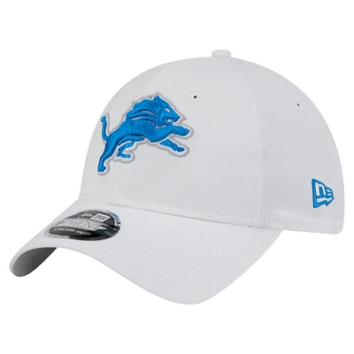 Casquette extensible à boutons-pression Active Ripstop 9TWENTY Detroit Lions New Era blanche pour homme