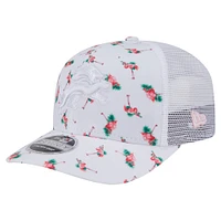 Men's New Era White Detroit Lions Adventure Flamingo Pattern 9SEVENTY Stretch-Snap Hat