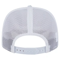 Men's New Era White Detroit Lions Adventure Flamingo Pattern 9SEVENTY Stretch-Snap Hat