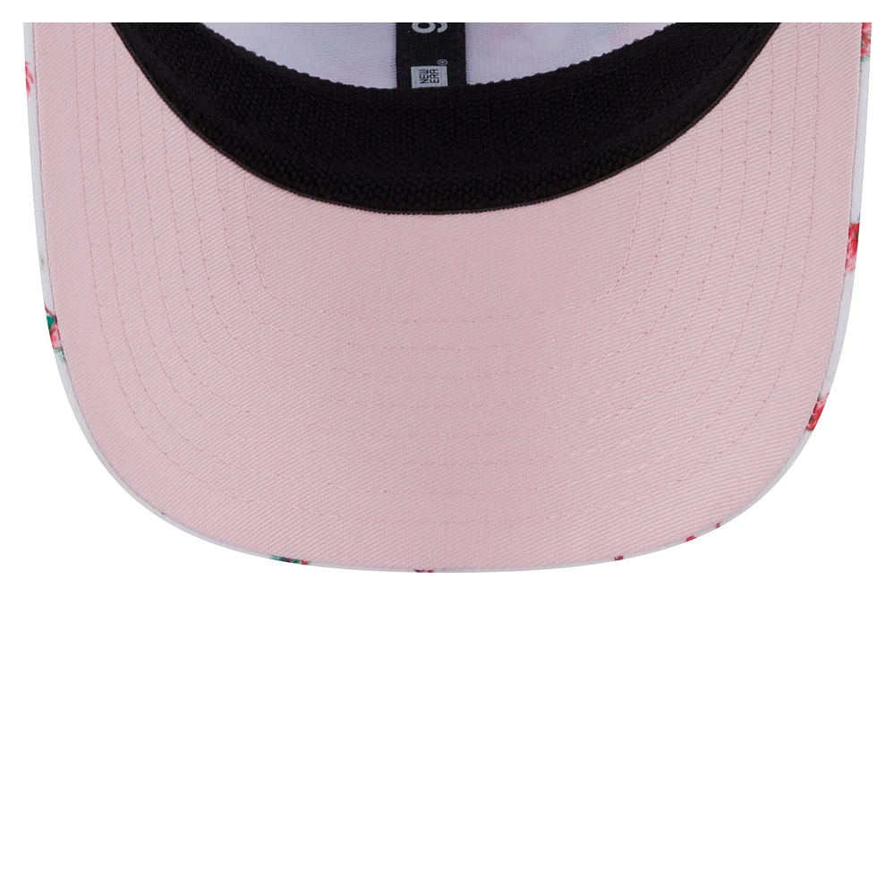 Men's New Era White Detroit Lions Adventure Flamingo Pattern 9SEVENTY Stretch-Snap Hat