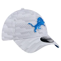 Men's New Era  White Detroit Lions Gameday Graded 39THIRTY Flex Hat