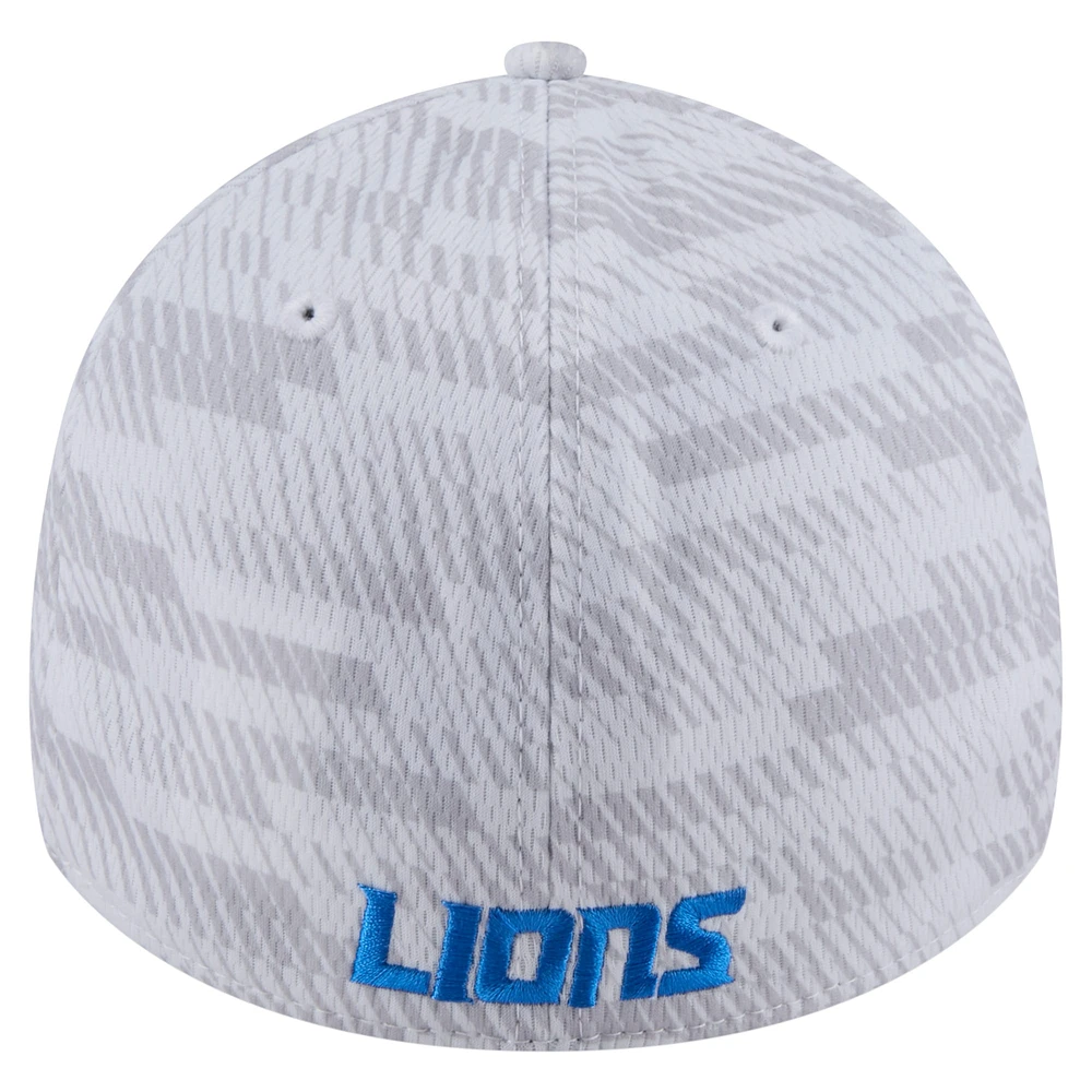 Men's New Era  White Detroit Lions Gameday Graded 39THIRTY Flex Hat