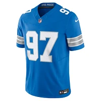 Nike Aidan Hutchinson pour homme Bleu Detroit Lions Vapor F.U.S.E. Maillot limité