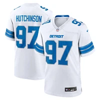 Maillot de match Nike Aidan Hutchinson des Detroit Lions pour homme, blanc