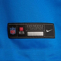 Maillot de match Nike Alex Anzalone pour hommes, bleu, Detroit Lions