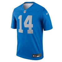 Maillot Nike Amon-Ra St. Brown Blue des Lions de Détroit pour homme, légende alternative
