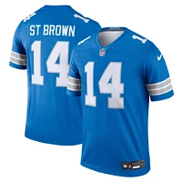 Men's Nike Amon-Ra St. Brown Blue Detroit Lions Team Legend Jersey