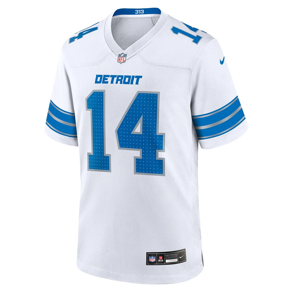 Maillot de match Nike Amon-Ra St. Brown blanc des Detroit Lions pour homme