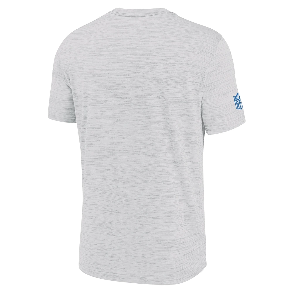 T-shirt Nike Performance Ash Detroit Lions Sideline Velocity pour homme