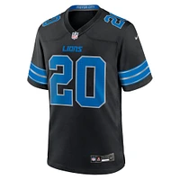 Men's Nike Barry Sanders Black Detroit Lions 2nd Alternate Retired Player Game Jersey