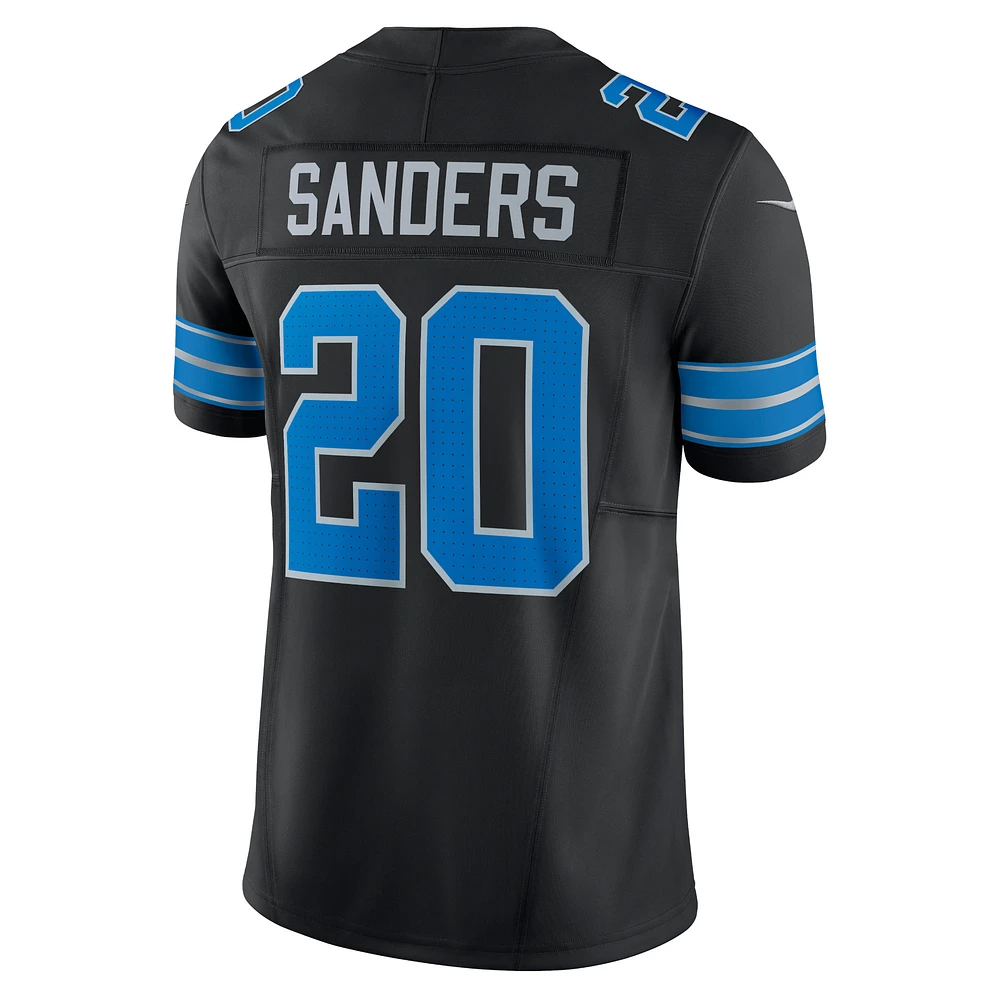 Nike Barry Sanders pour hommes Noir Detroit Lions 2nd Alternate Vapor F.U.S.E. Maillot limité