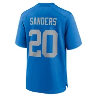 Maillot de match alternatif Nike Barry Sanders pour hommes des Detroit Lions, bleu