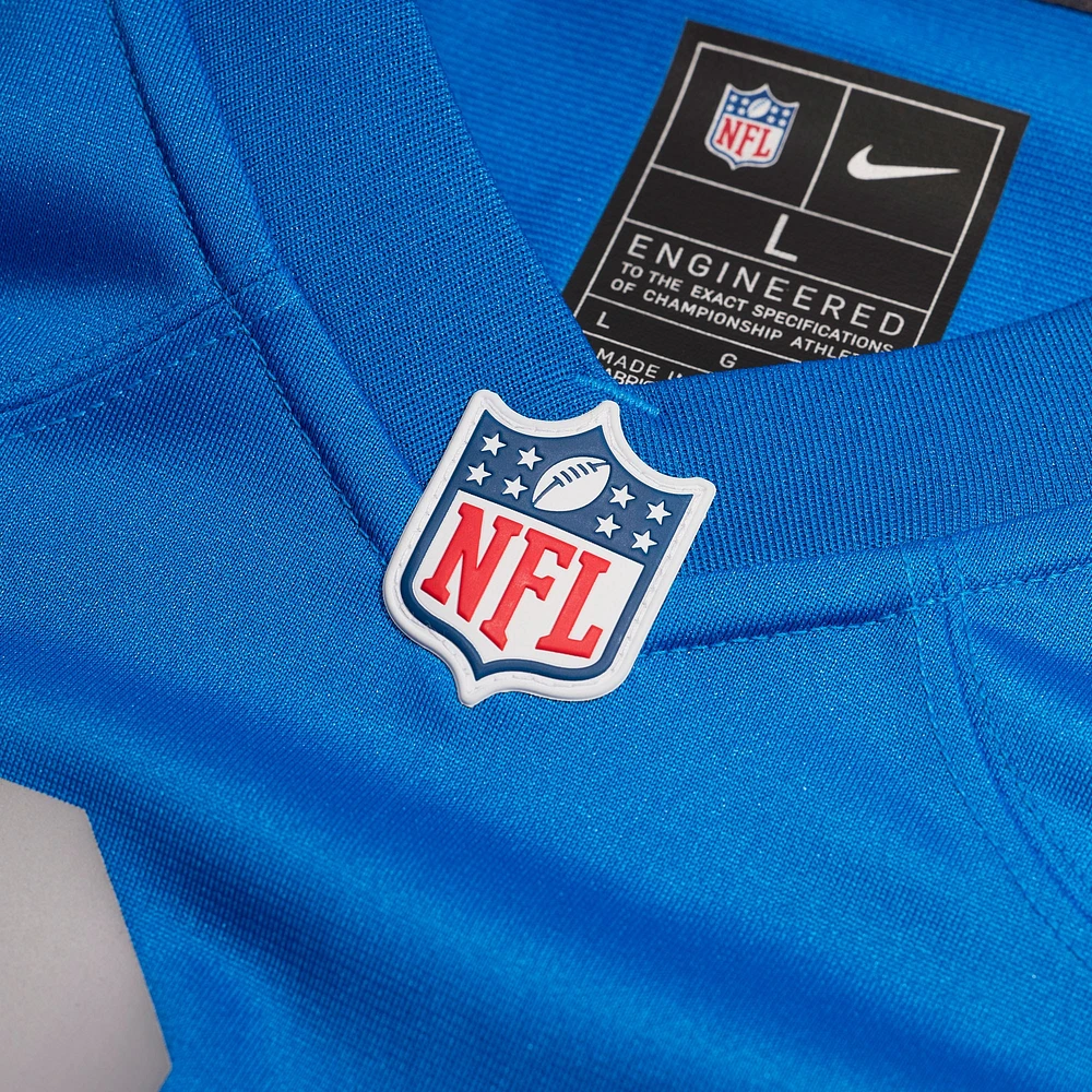 Men's Nike Barry Sanders  Blue Detroit Lions Alternate Game Jersey