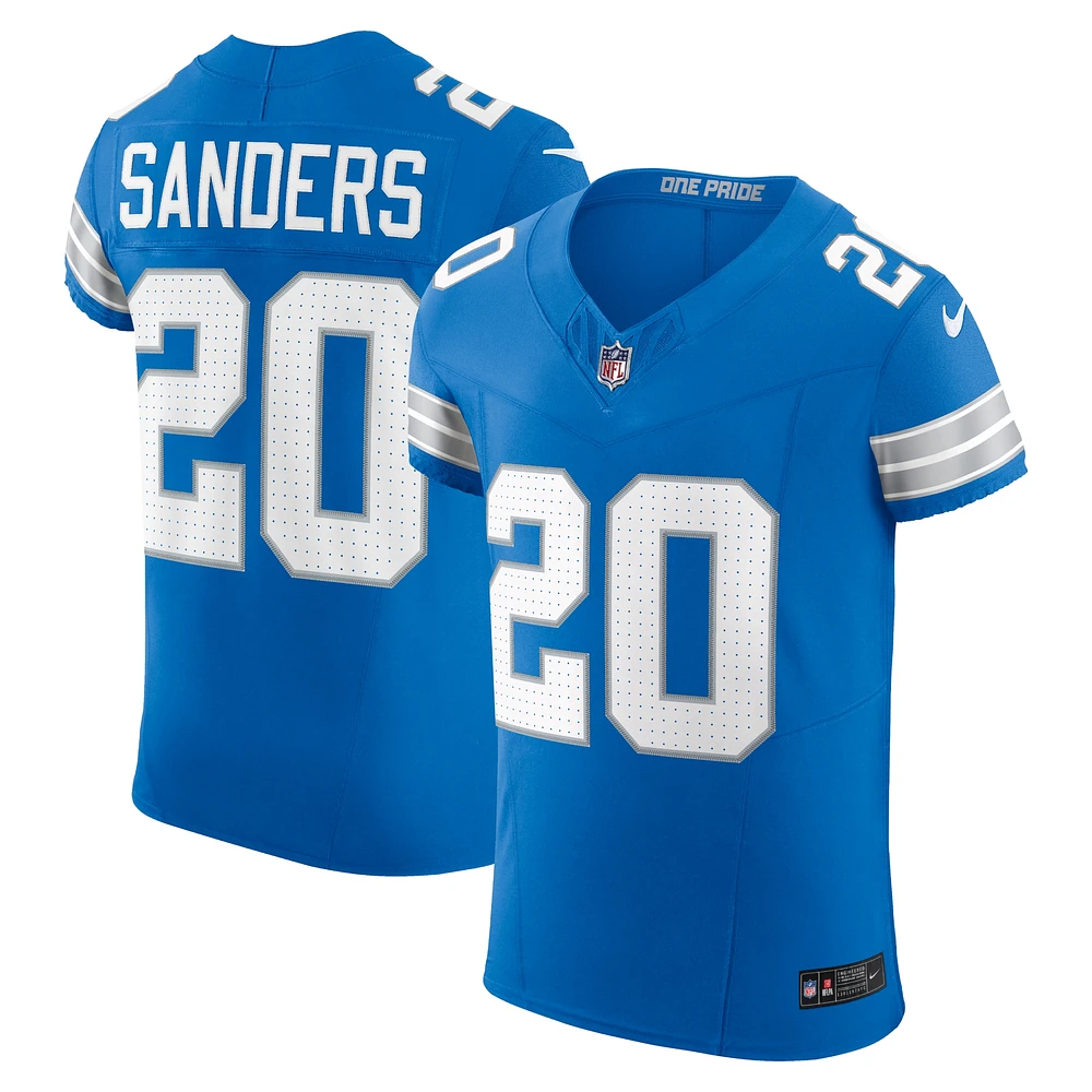 Maillot Nike pour homme Barry Sanders, joueur retraité des Detroit Lions, Vapor F.U.S.E. Elite, bleu