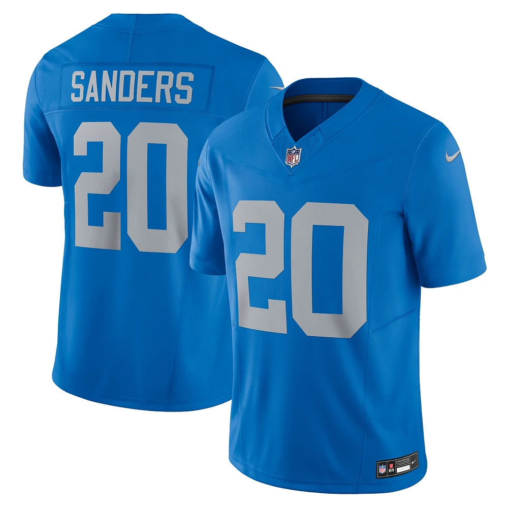 Nike Barry Sanders pour homme Bleu Detroit Lions Vapor F.U.S.E. Maillot limité alternatif