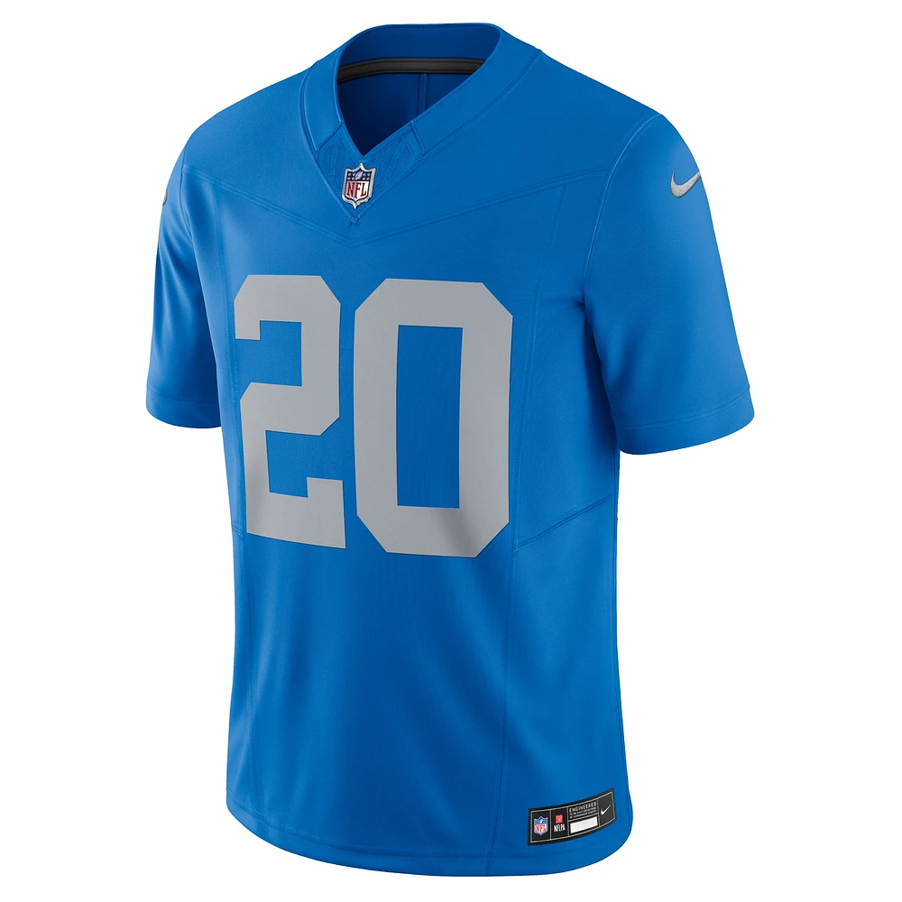 Nike Barry Sanders pour homme Bleu Detroit Lions Vapor F.U.S.E. Maillot limité alternatif