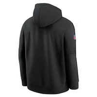 Men's Nike Black Detroit Lions 2024 NFL Crucial Catch Club Pullover Hoodie