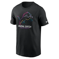 Men's Nike Black Detroit Lions 2024 NFL Crucial Catch Club T-Shirt