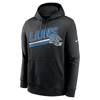 Men's Nike Black Detroit Lions Club Fleece Pullover Hoodie