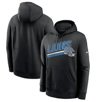 Men's Nike Black Detroit Lions Club Fleece Pullover Hoodie