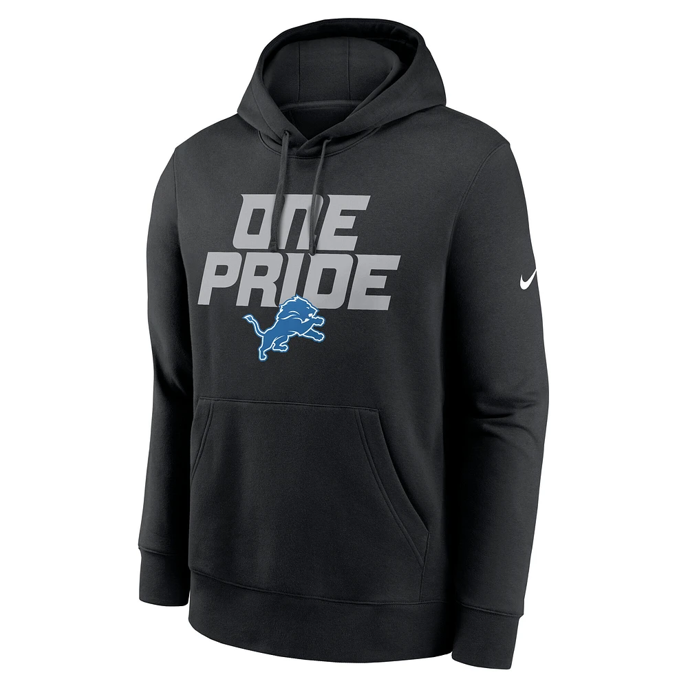 Men's Nike Black Detroit Lions Hometown Fleece Pullover Hoodie