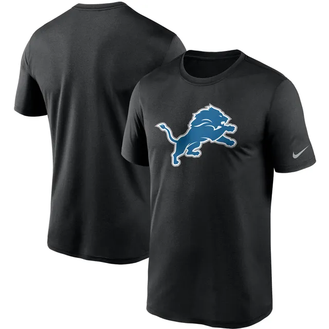 Detroit Lions Nike Sideline Coaches Logo Performance T-Shirt - Black