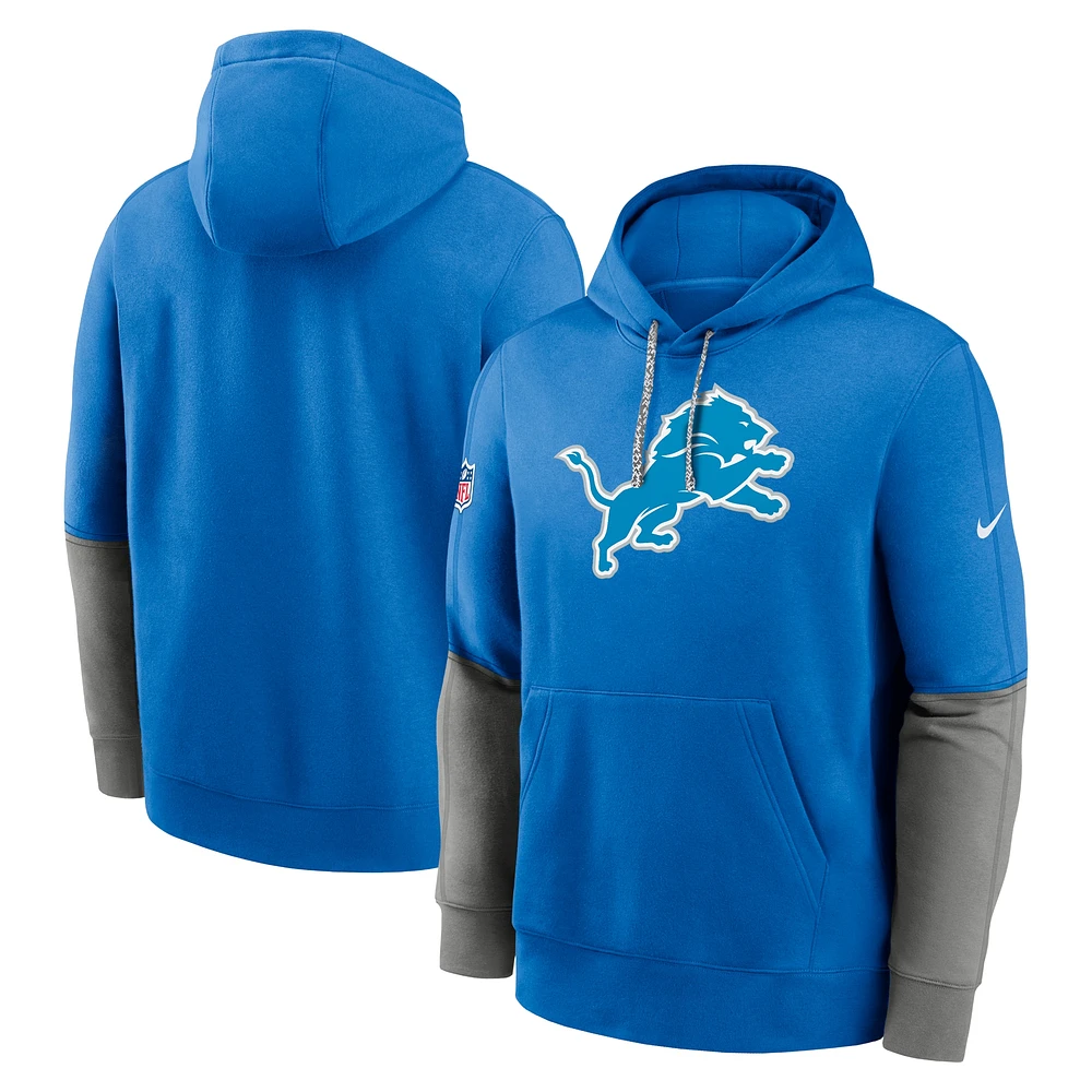 Men's Nike Detroit Lions 2024 Sideline Club Pullover Hoodie