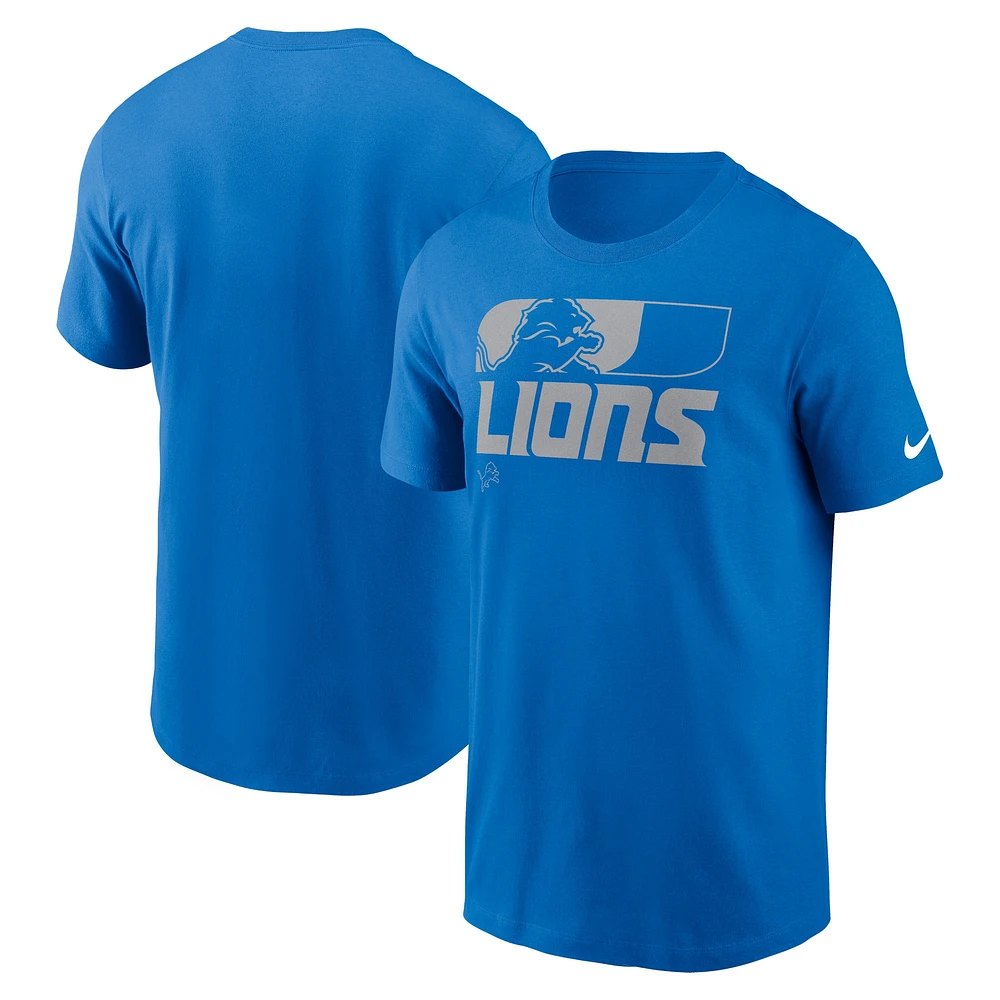 T-shirt Nike Air Essential bleu Detroit Lions pour homme