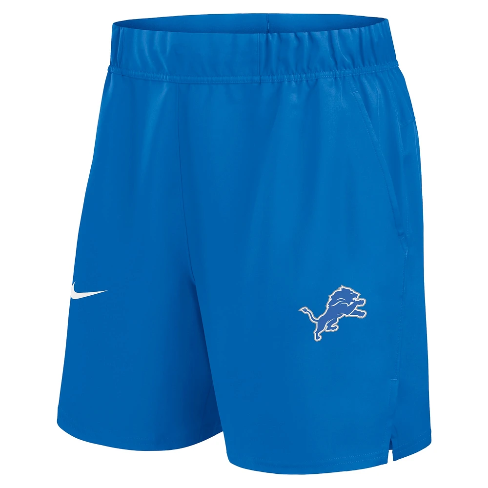 Men's Nike Blue Detroit Lions Blitz Victory Performance Shorts