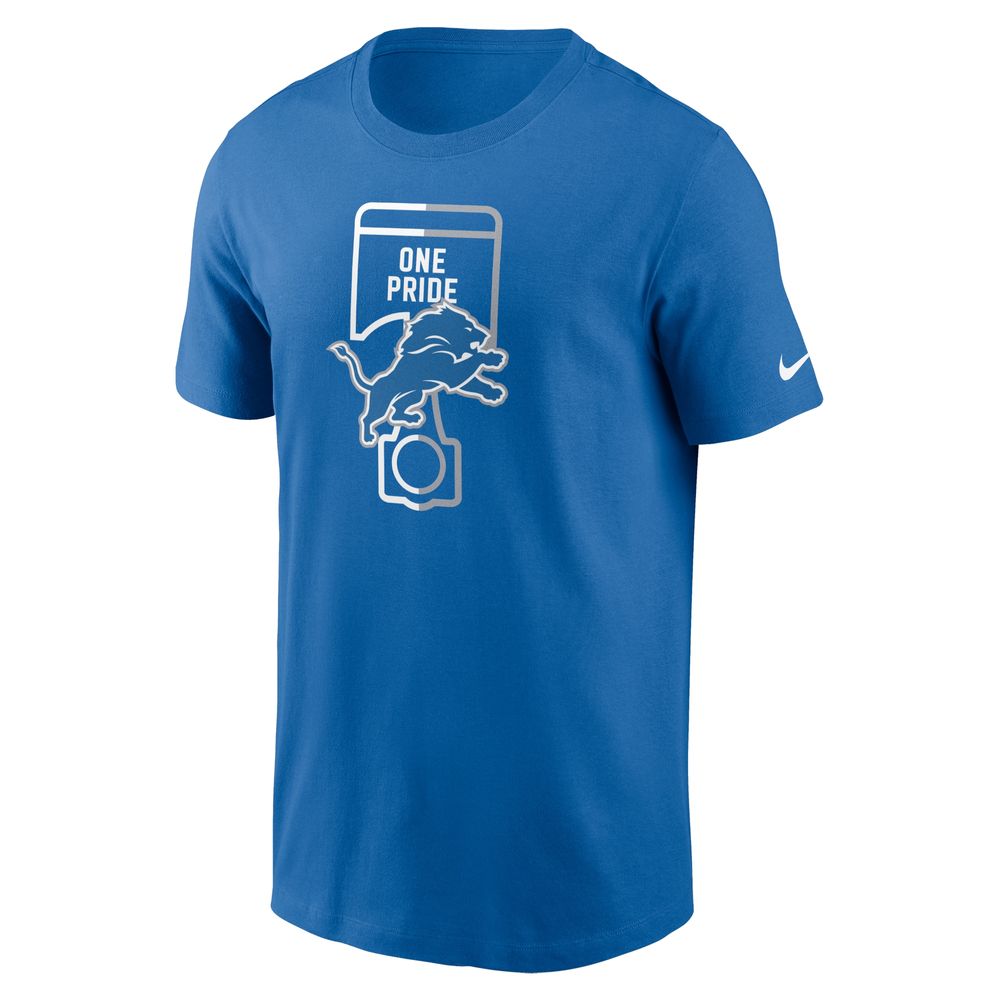 Men's Nike Blue Detroit Lions Essential Local Phrase T-Shirt