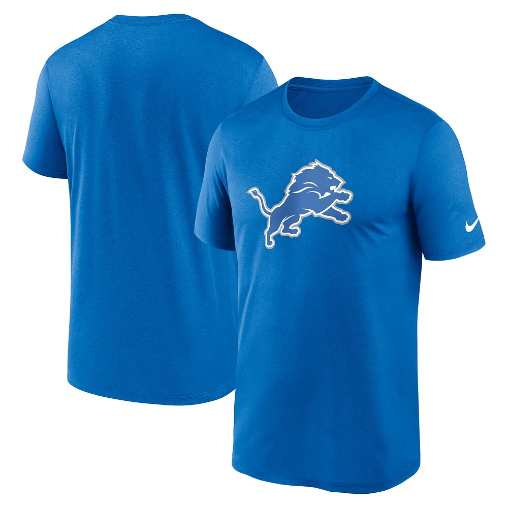 T-shirt Nike bleu Detroit Lions Primetime Legend Performance pour homme