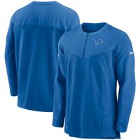 Detroit Lions Nike Sideline Half-Zip UV Performance Jacket - Blue