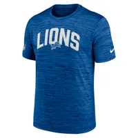 Nike Men's Detroit Lions Sideline Velocity Blue Long Sleeve T-Shirt