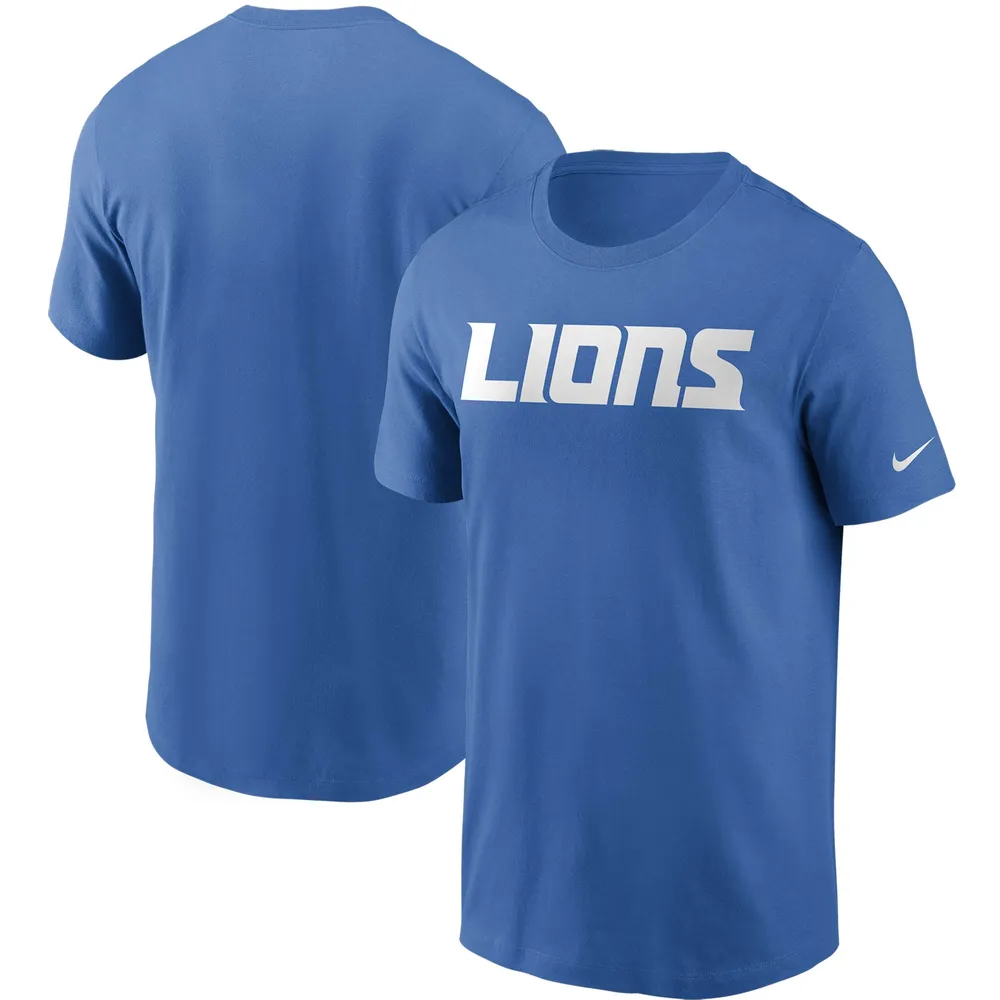 Lids Detroit Lions Nike Team Wordmark T-Shirt - Blue