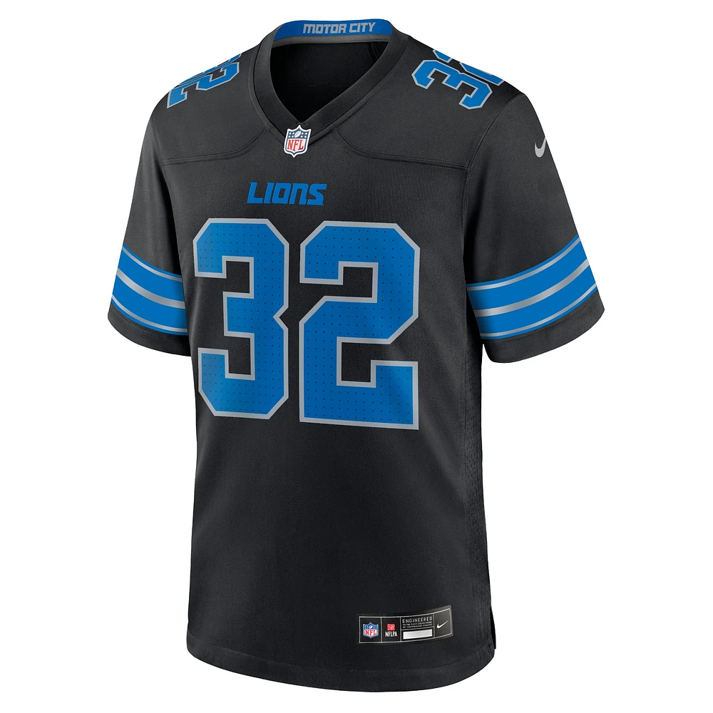 Men's Nike Brian Branch Black Detroit Lions 2nd Alternate Game Jersey