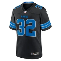 Men's Nike Brian Branch Black Detroit Lions 2nd Alternate Game Jersey