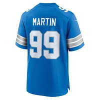 Maillot de match Nike Brodric Martin bleu pour homme des Lions Détroit