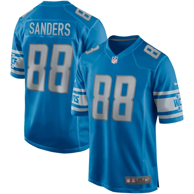 Men's Nike T.J. Hockenson Blue Detroit Lions Game Jersey