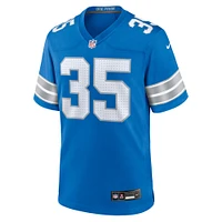 Men's Nike Chelen Garnes  Blue Detroit Lions Game Jersey