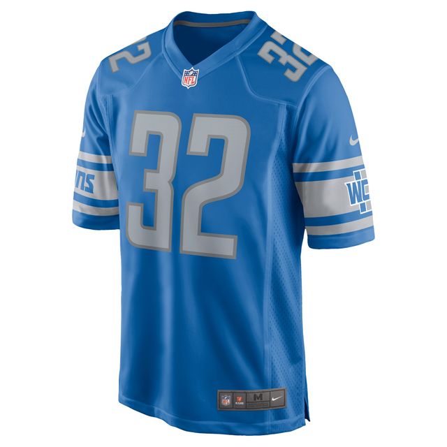 Maillot de match l'équipe Nike D'Andre Swift pour hommes, bleu, Detroit Lions