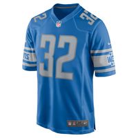 Men's Nike D'Andre Swift Blue Detroit Lions Team Game Jersey