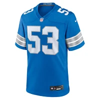 Men's Nike DaRon Gilbert  Blue Detroit Lions Game Jersey