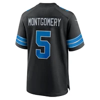 Maillot Nike David Montgomery pour homme, noir, 2e match alternatif des Detroit Lions