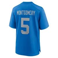 Maillot de match alternatif Nike David Montgomery pour hommes, bleu, Detroit Lions